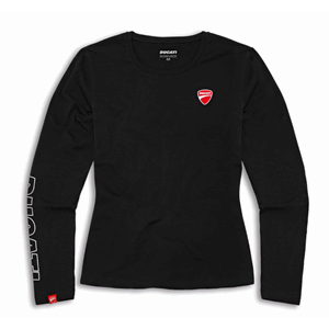 DUCATI LOGO LONG-SLEEVED LADIES T-SHIRT