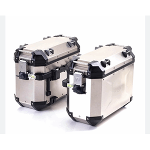 Pannier Kit, Aluminium, Silver, Tiger 1200