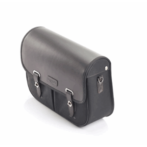 Pannier, Waxed Cotton, Black, LH, Bobber/Speedmaster