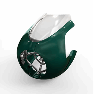 Cafe Racer Fairing. Competition Green, Thruxton RS