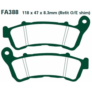 BREMSEKLOSSER FA388, FDB2196, DB7945, SBS828, VD-172