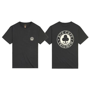 TRIUMPH ACE CAFE PRINTED POCKET T-SHIRT BLACK