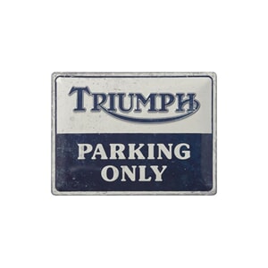 TRIUMPH PARKING TIN SIGN