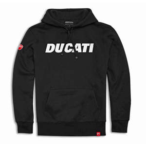 DUCATI LOGO HOODED SWEATSHIRT BLACK